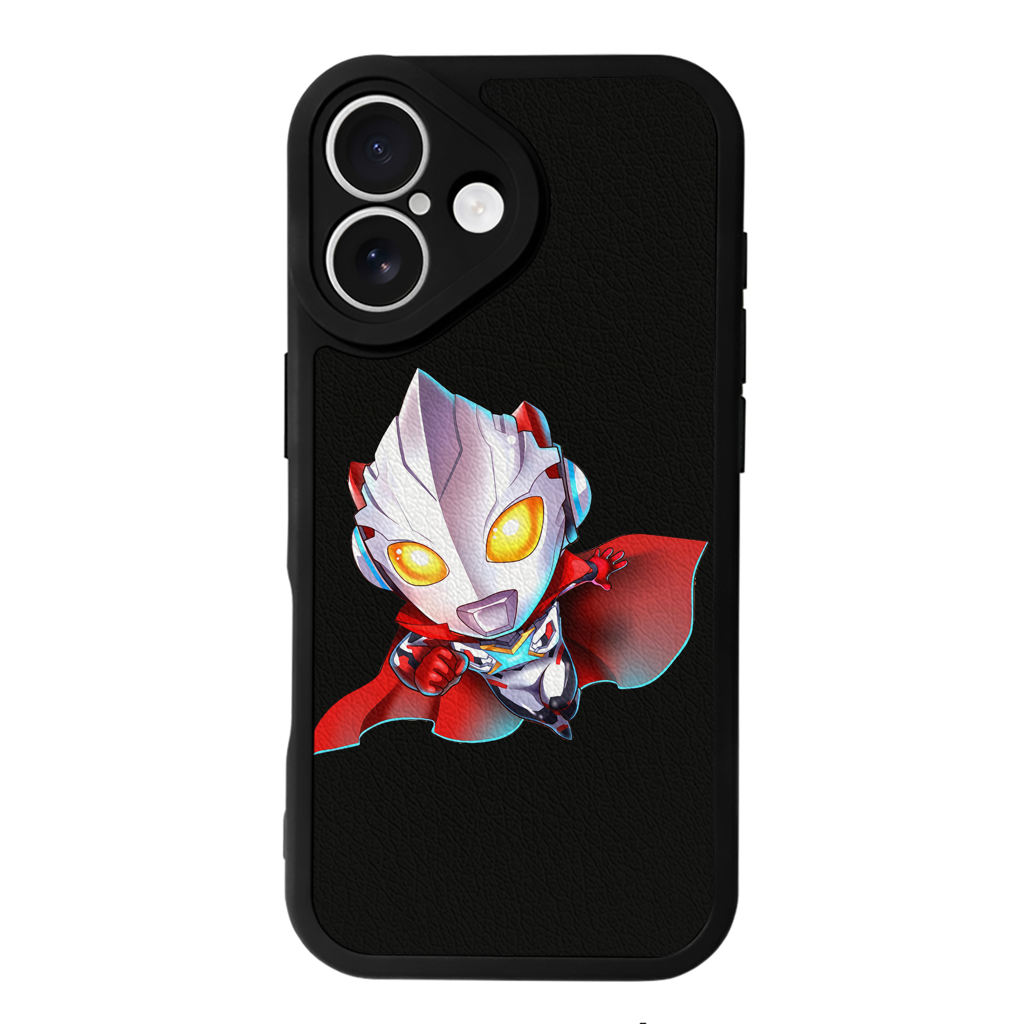 （画像用） ウルトラマン Ultraman 【iPhone 16シリーズ対応】シリコンスマホケース（レザー調） 材質：シリコン
